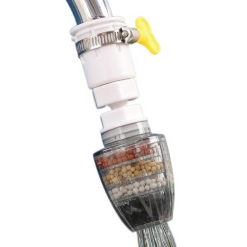 Filtre à charbon actif pour robinet à 4 couches, extension de filtre réglable à 360 degrés pour robinet – Image 10
