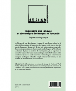Alternative view of Imaginaire des Langues et Dynamique du Français à Yaoundé (Enquete Sociolinguistique)