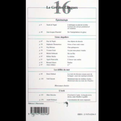 Alternative view of Le Gré des Langues