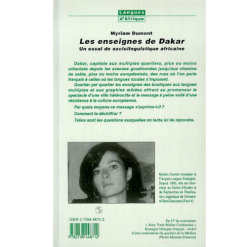 Alternative view of Les Enseignes de Dakar (un Essai de Sociolinguistique Africaine)