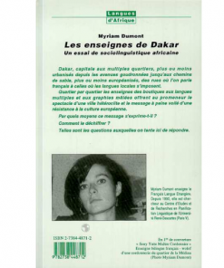 Alternative view of Les Enseignes de Dakar (un Essai de Sociolinguistique Africaine)