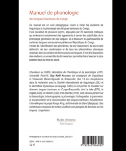 Alternative view of Manuel de Phonologie des Langues Bantoues du Congo