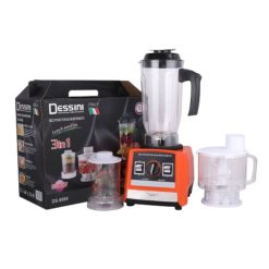 DISSENI Mixeur Smoothies Comptoir Blender 2.5L Grand Mélangeur 3 En 1 5500W, Garantie 1 Mois