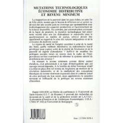 Alternative view of Mutations Technologiques, Économie Distributive Et Revenu Minimum: Des fondements théoriques