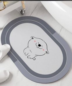 Alternative view of Tapis de Sol de Bain Lourd Super Absorbant et Antidérapant 30x40cm, Tapis de Bain Lavable à Séchage Rapide
