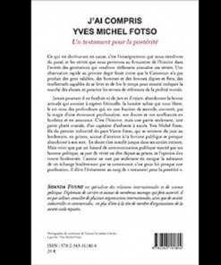 Alternative view of J’ai Compris Yves Michel Fotso un Testament Pour la Postérité