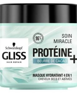 Masque capillaire Schwarzkopf Gliss 4-in-1 Mask Protein and Cocoa Butter, 400ml