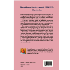 Alternative view of Mémorialistes et Témoins Rwandais 1994-2013