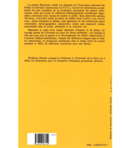 Alternative view of Répertoire du Théâtre Camerounais