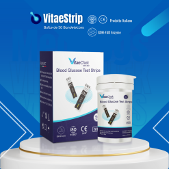 Alternative view of Boîte de 50 Bandelettes de Test Glycémique VitaeChek