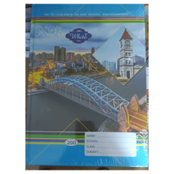 Grand Cahier White avec Pont 200p