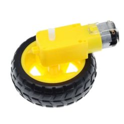 Alternative view of Moteur électrique à cc + Roue de Pneu (Pack de 4 moteurs + roues)