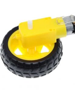 Alternative view of Moteur électrique à cc + Roue de Pneu (Pack de 4 moteurs + roues)