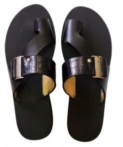 Sandales Artisanales en Cuir avec Design Croco pour Homme