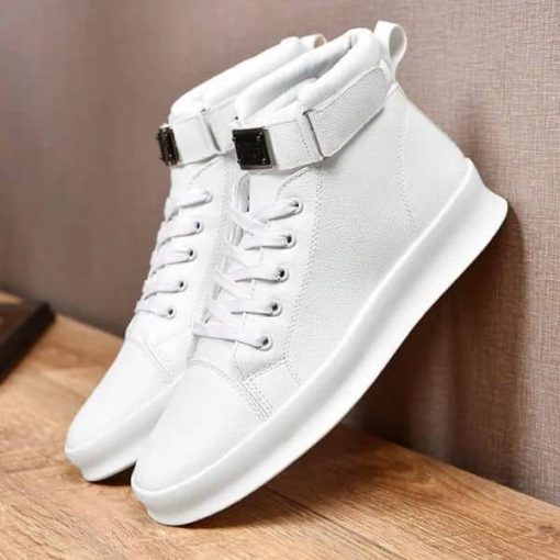 Baskets Montantes Chics en Cuir pour Homme – Image 4