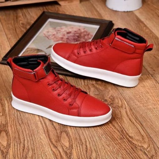 Baskets Montantes Chics en Cuir pour Homme – Image 3