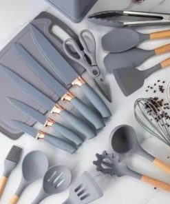 Coffret de 19 Ustensiles De Cuisine en Silicone