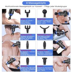 Alternative view of MILCEA Pistolet de Massage moderne à plusieurs vitesse 2000 mAh