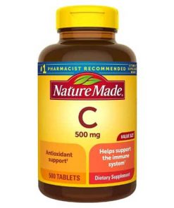 Nature Made Vitamine C 500 mg, Complément Alimentaire Pour Le Soutien Immunitaire, 250 Comprimés