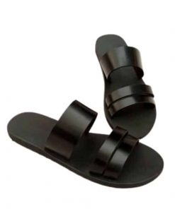 Sandales Artisanales en Cuir avec Lanières pour Homme