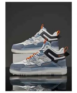 Sneakers Montantes à Lacets pour Hommes