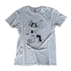 T-Shirt Blanc DOMAF 2023 : Une Seule Main n'Attache pas le Koki