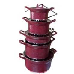 BOCH Regina, Ensembles D’ustensiles de Cuisine, Céramique et Inox - Rouge