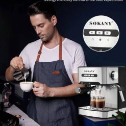 Alternative view of SOKANY Machine à Café Expresso à Préchauffage Instantané 800W