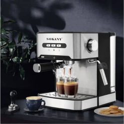 SOKANY Machine à Café Expresso à Préchauffage Instantané 800W