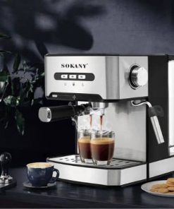 SOKANY Machine à Café Expresso à Préchauffage Instantané 800W
