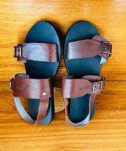 Sandales Artisanales en Cuir à Deux Boucles pour Hommes