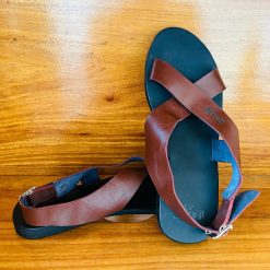 Alternative view of Sandales Artisanales Croisée en Cuir à une Boucle pour Hommes