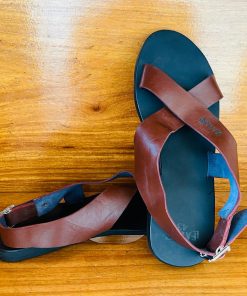 Alternative view of Sandales Artisanales Croisée en Cuir à une Boucle pour Hommes