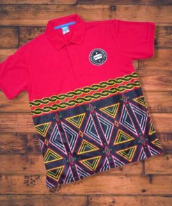 Polo Rouge avec Design