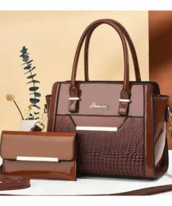 Sac à Main Elégant Multifonction avec Pochette pour Femme