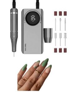 Alternative view of Ponceuse pour Ongles Professionnel Electrique Rechargeable 35000 Tours Puissante Silencieuse avec 6 Embouts et Affichage Vitesse