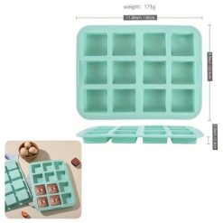 Alternative view of Moule À Chocolat Cube en Silicone, 12 Cavités