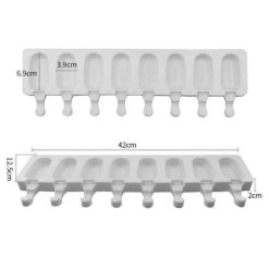 Alternative view of Moule à Crème Glacée en Silicone, 8 Cellules