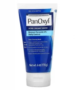 PanOxyl nettoyant crémeux contre l'acné 4% Peroxyde de benzoyle 170g