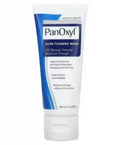 PanOxyl nettoyant moussant contre l'acné 10% Peroxyde de benzoyle 156g