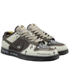 Chaussure Air Force Basse, Graphitis Marron
