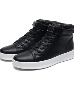 Chaussures Montantes Chics en Cuir Homme