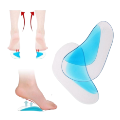 Semelles Orthopédiques en Gel Bleu, Auto-adhésives