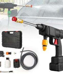 Pistolet à Eau Portable sans Fil Haute Pression pour Lavage de Voiture avec 1 Batterie