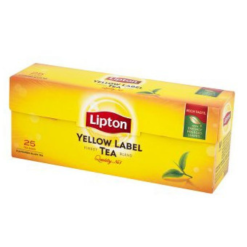 Boîte de Thé Lipton Yellow Label, 25 Sachets