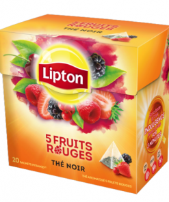 Boîte de Thé Lipton au Fruits Rouges, 20 Sachets