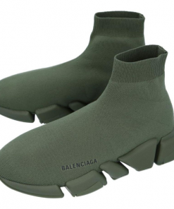 Chaussure Confortable Mixte Vert Militaire