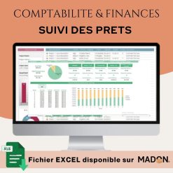 Modèle Excel de Comptabilité & Finances Axé sur le Suivi des Prets