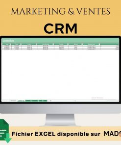 Modèle Excel de Marketing & Ventes Axé sur le CRM