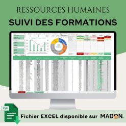 Modèle Excel de Ressources Humaines Axé sur le Suivi des Formations